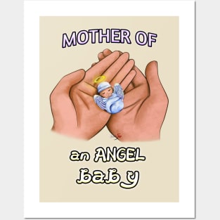 Mother of an Angel Baby (Tan) Posters and Art